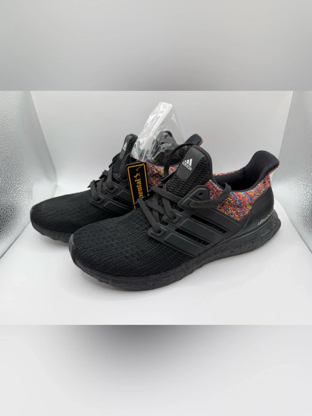 Adidas Ultraboost MiAdidas Black/Multicolor - size 6 (No Box)